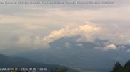 Archived webcam image showing View from Gampelün to Hoher Fraßen, Walgau and Breithorn on 6 Aug 2026 at 14:48