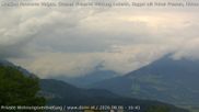 Archived webcam image showing View from Gampelün to Hoher Fraßen, Walgau and Breithorn on 6 Aug 2026 at 16:48