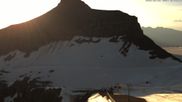 Archived webcam image showing Scex Rouge Alpine Coaster at Glacier 3000 on 24 Jun 2026 at 06:18