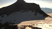 Archived webcam image showing Scex Rouge Alpine Coaster at Glacier 3000 on 24 Jun 2026 at 08:18