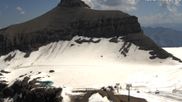 Archived webcam image showing Scex Rouge Alpine Coaster at Glacier 3000 on 24 Jun 2026 at 12:18