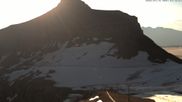 Archived webcam image showing Scex Rouge Alpine Coaster at Glacier 3000 on 12 Jul 2026 at 07:34