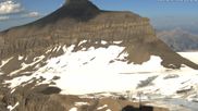 Archived webcam image showing Scex Rouge Alpine Coaster at Glacier 3000 on 12 Jul 2026 at 18:08