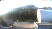 Archived webcam image showing Glacier 3000: Col du Pillon Base station on 3 Aug 2026 at 07:17