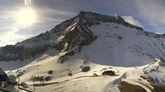 Archived webcam image showing Glacier 3000: Top Station Cabane on 8 May 2026 at 08:43