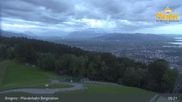 Archived webcam image showing Bregenz - View Lake Constance from Pfänder on 14 Jun 2026 at 05:00