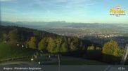 Archived webcam image showing Bregenz - View Lake Constance from Pfänder on 20 Sep 2026 at 08:20