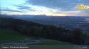 Archived webcam image showing Bregenz - View Lake Constance from Pfänder on 20 Sep 2026 at 19:20