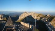 Archived webcam image showing Pilatus: Railway top station on 8 Aug 2026 at 07:39
