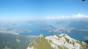 Archived webcam image showing Pilatus: Railway top station on 8 Aug 2026 at 16:39