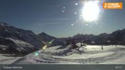 Archived webcam image showing Stubai Glacier: Top Station Murmele on 22 May 2026 at 07:07