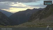 Archived webcam image showing Schnalstal Glacier: Lazaun Top Station on 20 Jun 2026 at 19:06