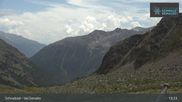 Archived webcam image showing Schnalstal Glacier: Lazaun Top Station on 21 Jun 2026 at 13:15