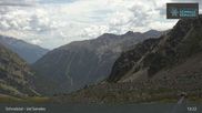 Archived webcam image showing Schnalstal Glacier: Lazaun Top Station on 23 Jul 2026 at 13:10