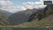 Archived webcam image showing Schnalstal Glacier: Lazaun Top Station on 23 Jul 2026 at 15:10