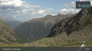 Archived webcam image showing Schnalstal Glacier: Lazaun Top Station on 23 Jul 2026 at 17:10
