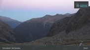 Archived webcam image showing Schnalstal Glacier: Lazaun Top Station on 15 Sep 2026 at 01:00
