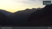 Archived webcam image showing Schnalstal Glacier: Lazaun Top Station on 19 Sep 2026 at 07:16