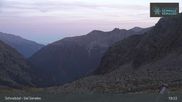 Archived webcam image showing Schnalstal Glacier: Lazaun Top Station on 20 Sep 2026 at 03:11