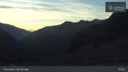 Archived webcam image showing Schnalstal Glacier: Lazaun Top Station on 20 Sep 2026 at 07:11
