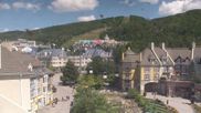 Archived webcam image showing Tremblant: Base Station Cabriolet on 21 Aug 2026 at 18:34