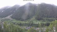 Archived webcam image showing Lötschental: View from Wiler to Bietschhorn on 28 May 2026 at 06:28