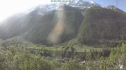 Archived webcam image showing Lötschental: View from Wiler to Bietschhorn on 28 May 2026 at 08:28