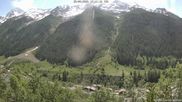 Archiviertes Webcam Bild: Lötschental: Blick von Wiler aufs Bietschhorn am 28.05.2026 um 12:00 Uhr