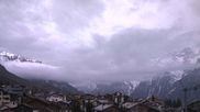 Archiviertes Webcam Bild: Grächen: Ausblick vom Chalet Soldanella am 12.04.2026 um 06:45 Uhr