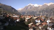 Archiviertes Webcam Bild: Grächen: Ausblick vom Chalet Soldanella am 12.07.2026 um 08:30 Uhr