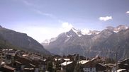 Archiviertes Webcam Bild: Grächen: Ausblick vom Chalet Soldanella am 12.07.2026 um 12:30 Uhr