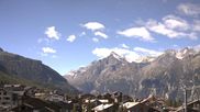 Archiviertes Webcam Bild: Grächen: Ausblick vom Chalet Soldanella am 30.08.2026 um 10:33 Uhr