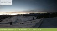Archived webcam image showing View from the mountaintop around Rodenecker Lüsner Alm on 26 Feb 2026 at 18:34
