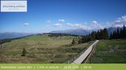 Archived webcam image showing View from the mountaintop around Rodenecker Lüsner Alm on 28 May 2026 at 08:49