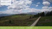 Archived webcam image showing View from the mountaintop around Rodenecker Lüsner Alm on 28 May 2026 at 14:49