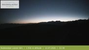 Archived webcam image showing View from the mountaintop around Rodenecker Lüsner Alm on 12 Jul 2026 at 22:35