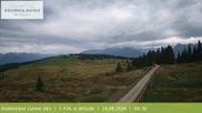 Archived webcam image showing View from the mountaintop around Rodenecker Lüsner Alm on 18 Aug 2026 at 08:32