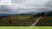 Archived webcam image showing View from the mountaintop around Rodenecker Lüsner Alm on 18 Aug 2026 at 12:32