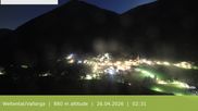 Archived webcam image showing View from Gitsch Mountain towards Weitental on 26 Apr 2026 at 02:58