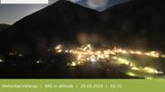 Archived webcam image showing View from Gitsch Mountain towards Weitental on 29 May 2026 at 02:34
