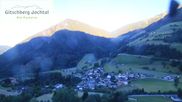 Archived webcam image showing View from Gitsch Mountain towards Weitental on 29 May 2026 at 06:34