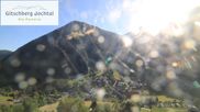 Archived webcam image showing View from Gitsch Mountain towards Weitental on 29 May 2026 at 18:34