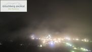 Archived webcam image showing View from Gitsch Mountain towards Weitental on 9 Jun 2026 at 02:40