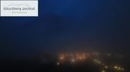 Archived webcam image showing View from Gitsch Mountain towards Weitental on 9 Jun 2026 at 04:40
