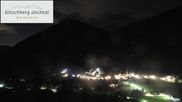 Archived webcam image showing View from Gitsch Mountain towards Weitental on 9 Jul 2026 at 00:50