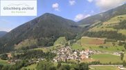 Archived webcam image showing View from Gitsch Mountain towards Weitental on 13 Jul 2026 at 10:42