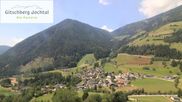 Archived webcam image showing View from Gitsch Mountain towards Weitental on 13 Jul 2026 at 12:42