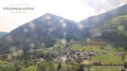 Archived webcam image showing View from Gitsch Mountain towards Weitental on 13 Jul 2026 at 16:42