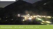 Archived webcam image showing View from Gitsch Mountain towards Weitental on 2 Oct 2026 at 04:53