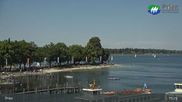 Archived webcam image showing Lake Chiemsee: Prien Pier on 20 Jun 2026 at 15:38